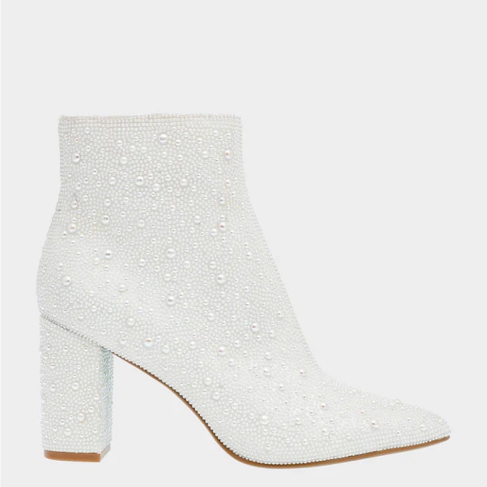 Betsey Johnson Cady Ivory Booties
